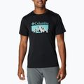 Koszulka trekkingowa męska Columbia Zero Rules Grph black/fractal peaks graphic