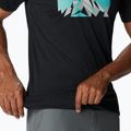 Koszulka trekkingowa męska Columbia Zero Rules Grph black/fractal peaks graphic 5