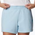 Spodenki trekkingowe damskie Columbia Logo III French Terry spring blue/atoll logo 4