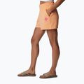 Spodenki trekkingowe damskie Columbia Logo III French Terry peach/wild geranium logo 3