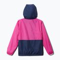 Kurtka przeciwwiatrowa dziecięca Columbia Back Bowl Hdd Windbreaker pink ice/nocturnal/key west 2