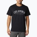 Koszulka trekkingowa męska Columbia Rockaway River Graphic black/csc varsity arch graphic