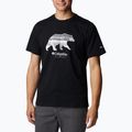 Koszulka trekkingowa męska Columbia Rockaway River Graphic black/scenic stroll graphic