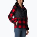 Bluza damska Columbia Sweet View Fleece Hooded black/red lily check print 4