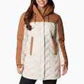 Płaszcz puchowy damski Columbia Mountain Croo II Mid Down chalk/camel brown