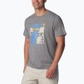 Koszulka trekkingowa męska Columbia Sun Trek Short city grey heather/simple gorge 2