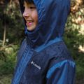 Kurtka przeciwdeszczowa dziecięca Columbia Rainy Trails II Fleece mountain blue/ collegiate navy slub 9