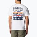 Koszulka trekkingowa męska Columbia Explorers Canyon Back white/torn moonscape 2