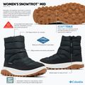 Śniegowce damskie Columbia Snowtrot Mid black/sea salt 10