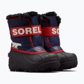 Śniegowce dziecięce Sorel Childrens Snow Commander nocturnal/sail red 8