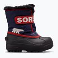 Śniegowce dziecięce Sorel Childrens Snow Commander nocturnal/sail red 9