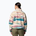 Bluza polarowa damska Columbia Helvetia II Printed Cropped Half Snap river blue/rogue walley 3