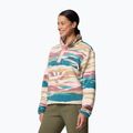 Bluza polarowa damska Columbia Helvetia II Printed Cropped Half Snap river blue/rogue walley 4