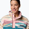 Bluza polarowa damska Columbia Helvetia II Printed Cropped Half Snap river blue/rogue walley 5