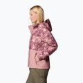 Kurtka przeciwdeszczowa damska Columbia Hikebound Printed eraser pink deco/como print 4