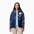 Kurtka przeciwdeszczowa damska Columbia Hikebound Printed collegiate navy 5