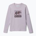 Longsleeve trekkingowy dziecięcy Columbia Hazeldel Hill Graphic Tee lavender pearl/barely printed