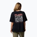 Koszulka trekkingowa damska Columbia Rolling Bend Graphic Oversized Tee black/mountainview 3