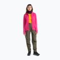 Bluza trekkingowa damska icebreaker Quantum III Zip Hood tempo/electron pink/cb 3