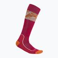 Skarpety narciarskie damskie icebreaker Ski+ Light OTC Alps 3D electron pink/earth/snow