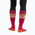 Skarpety narciarskie damskie icebreaker Ski+ Light OTC Alps 3D electron pink/earth/snow 4