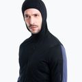 Bluza trekkingowa męska icebreaker Merino 200 Realfleece Descender Zip Hoodie black/graphite 4