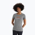 Koszulka trekkingowa damska icebreaker Tech Lite II Mountain Geology gritstone heather