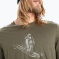 Longsleeve trekkingowy męski icebreaker Tech Lite II Skiing Yeti loden 4