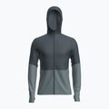Bluza trekkingowa męska icebreaker Merino 200 RealFleece Descender Zip Hoodie abyss/blue ash/black