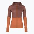 Bluza trekkingowa damska icebreaker Merino 200 Realfleece Descender Zip Hoodie dusty clay