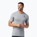 Koszulka trekkingowa męska Smartwool Wilderness Summit Graphic Tee Slim Fit light  grey heather