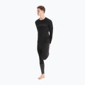 Longsleeve termoaktywny męski icebreaker 200 Oasis Crewe Ski Stripes black 2