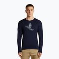 Longsleeve męski icebreaker Merino 200 Oasis Crewe SkiingYeti midnight navy