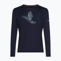 Longsleeve męski icebreaker Merino 200 Oasis Crewe SkiingYeti midnight navy 7