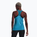 Koszulka treningowa damska Under Armour HeatGear Armour Racer capri/metallic silver 2