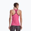 Koszulka treningowa damska Under Armour HeatGear Armour Racer pink punk/metallic silver 3