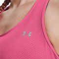 Koszulka treningowa damska Under Armour HeatGear Armour Racer pink punk/metallic silver 4