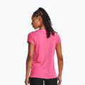 Koszulka treningowa damska Under Armour Heat Gear Armour pink punk/metallic silver 4