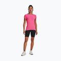 Koszulka treningowa damska Under Armour Heat Gear Armour pink punk/metallic silver 5