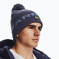 Czapka zimowa męska Under Armour UA Halftime Fleece Pom tempered steel/aurora purple/yellow ray 6