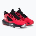 Buty do koszykówki dziecięce Under Armour GS Lockdown 6 red/black/white 4