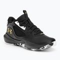 Buty do koszykówki dziecięce Under Armour GS Lockdown 6 black/black/metallic gold