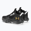 Buty do koszykówki dziecięce Under Armour GS Lockdown 6 black/black/metallic gold 3