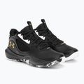 Buty do koszykówki dziecięce Under Armour GS Lockdown 6 black/black/metallic gold 4