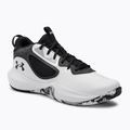 Buty do koszykówki męskie Under Armour Lockdown 6 white/jet gray/black