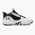Buty do koszykówki męskie Under Armour Lockdown 6 white/jet gray/black 2