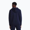 Bluza męska Under Armour Essential Fleece FZ Hood midnight navy/white 3
