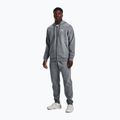 Bluza męska Under Armour Essential Fleece FZ Hood pitch gray medium heather/white 2