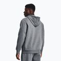 Bluza męska Under Armour Essential Fleece FZ Hood pitch gray medium heather/white 3