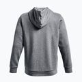 Bluza męska Under Armour Essential Fleece FZ Hood pitch gray medium heather/white 6